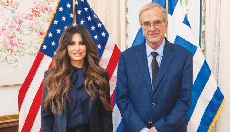 Ἡ πρέσβυς τῶν ΗΠΑ μέ τόν κ. Ἀντώνη Σαμαρᾶ.