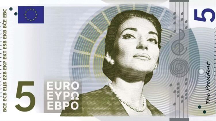 Μαρία Κάλλας καί Μπετόβεν στά νέα χαρτονομίσματα τοῦ εὐρώ